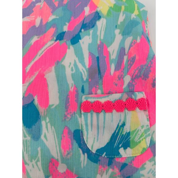 Lilly Pulitzer Baby Shift Dress No Bloomers 12-18 months Toddler Abstract - Picture 5 of 5